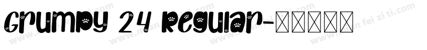 Grumpy 24 Regular字体转换